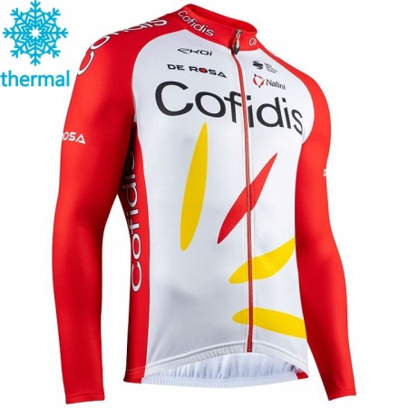 Maillot vélo 2020 Cofidis Pro Cycling Hiver Thermal Fleece N001
